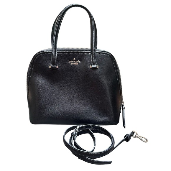 Kate Spade New York Sadie Black Dome Crossbody Satchel Classic Bag Black W/Strap - Picture 1 of 10